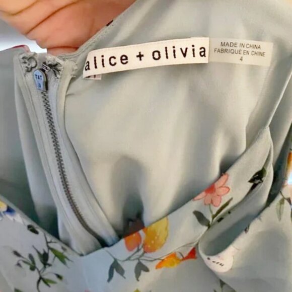 Alice + Olivia Mable Midi Wrap Dress - Picture 2 of 7